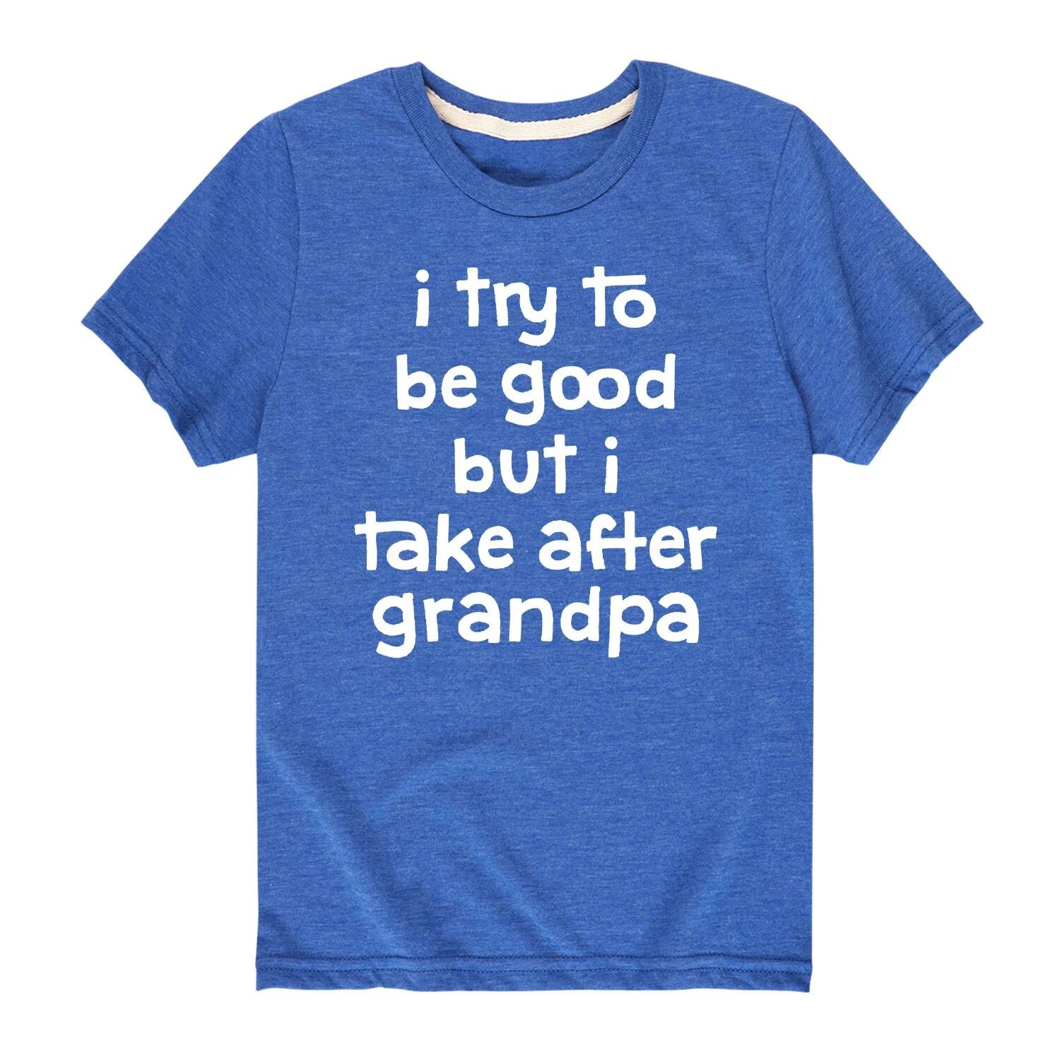 Футболка «Я стараюсь быть хорошим дедушкой» для мальчиков 8–20 лет Licensed Character, синий
Футболка «Я стараюсь быть хорошим дедушкой» для мальчиков 8–20 лет Licensed Character, синий