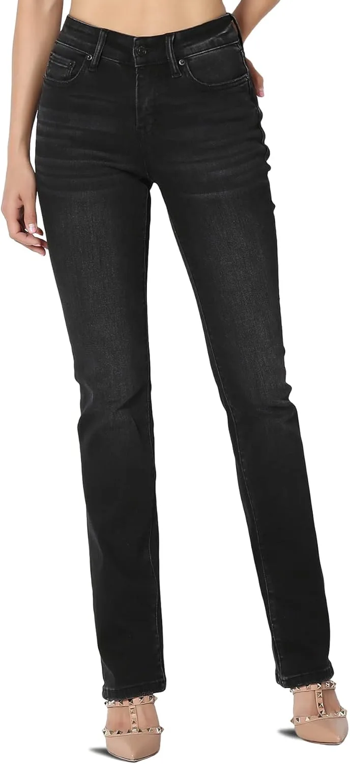 TheMogan 24~38 джинсы Vintage Washed Black Stretch Denim Mid Rise Straight Leg
TheMogan 24~38 джинсы Vintage Washed Black Stretch Denim Mid Rise Straight Leg