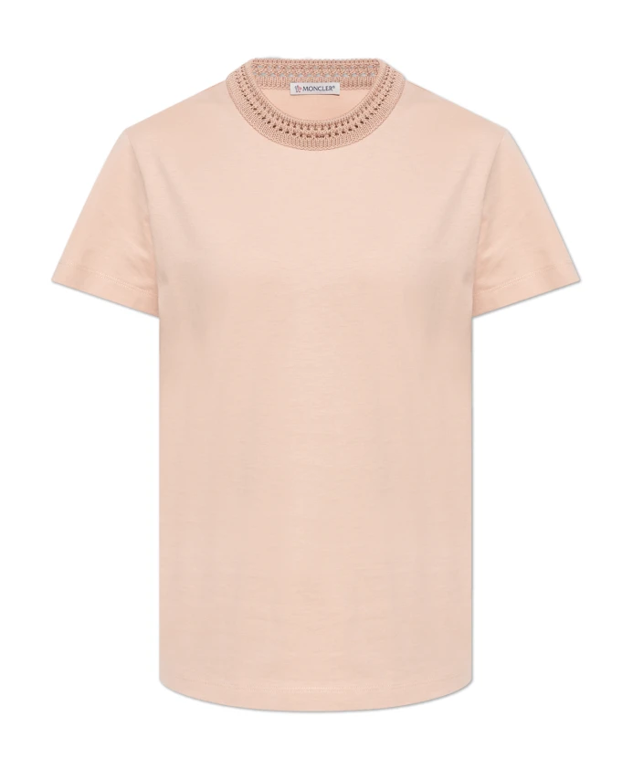 Футболка с декоративным вырезом горловины Moncler, розовый
Футболка с декоративным вырезом горловины Moncler, розовый