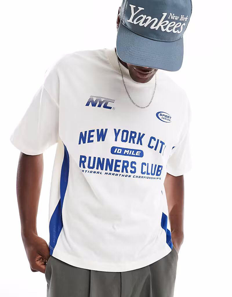 Футболка свободного кроя ASOS DESIGN с выкройкой и спортивной графикой кремового цвета, Бежевый, Футболка свободного кроя ASOS DESIGN с выкройкой и спортивной графикой кремового цвета
Футболка свободного кроя ASOS DESIGN с выкройкой и спортивной графикой кремового цвета, Бежевый, Футболка свободного кроя ASOS DESIGN с выкройкой и спортивной графикой кремового цвета