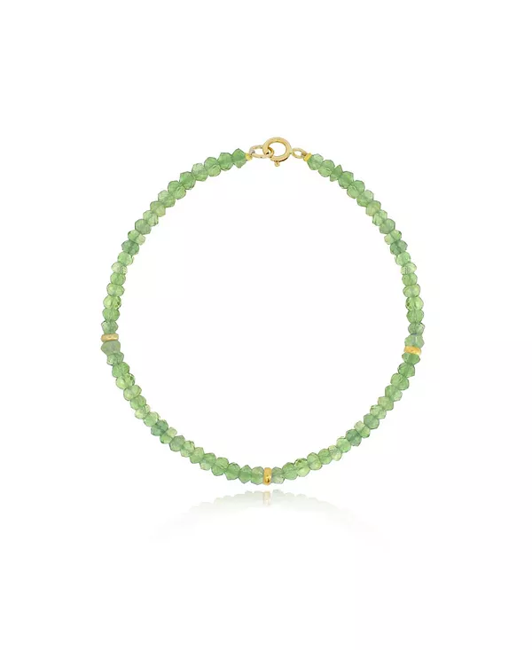Браслет из 14-каратного золота с бусинами перидота The Lovery, peridot
Браслет из 14-каратного золота с бусинами перидота The Lovery, peridot