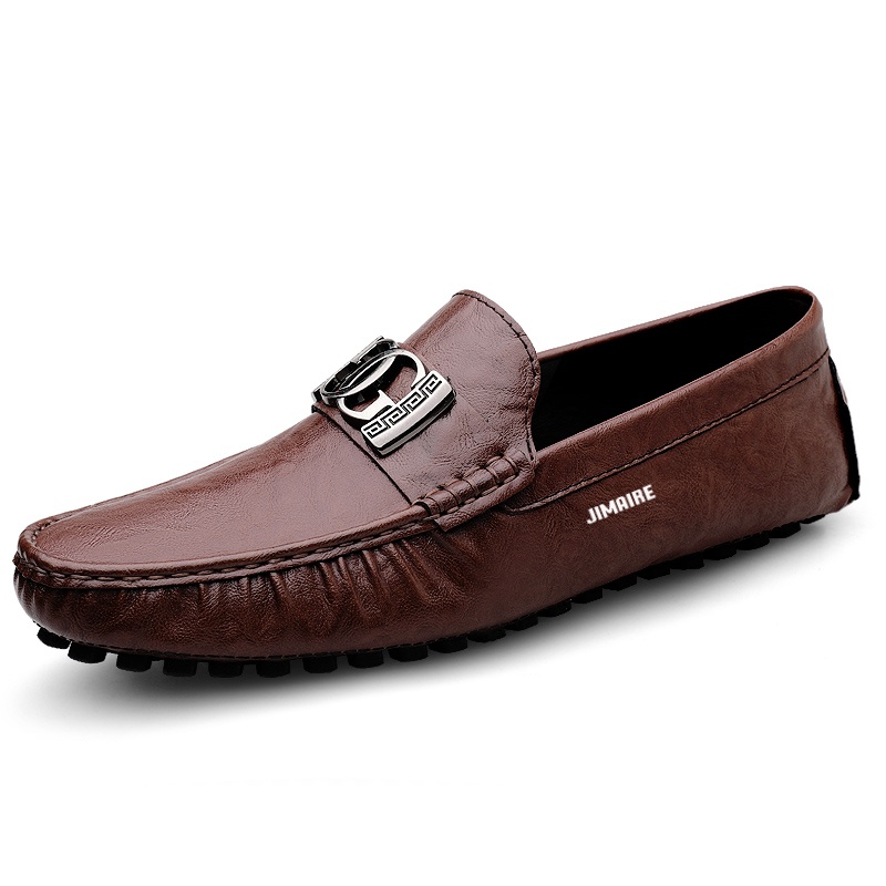 King Jinmai Мокасины мужские коричневые, цвет Brown 
King Jinmai Мокасины мужские коричневые, цвет Brown