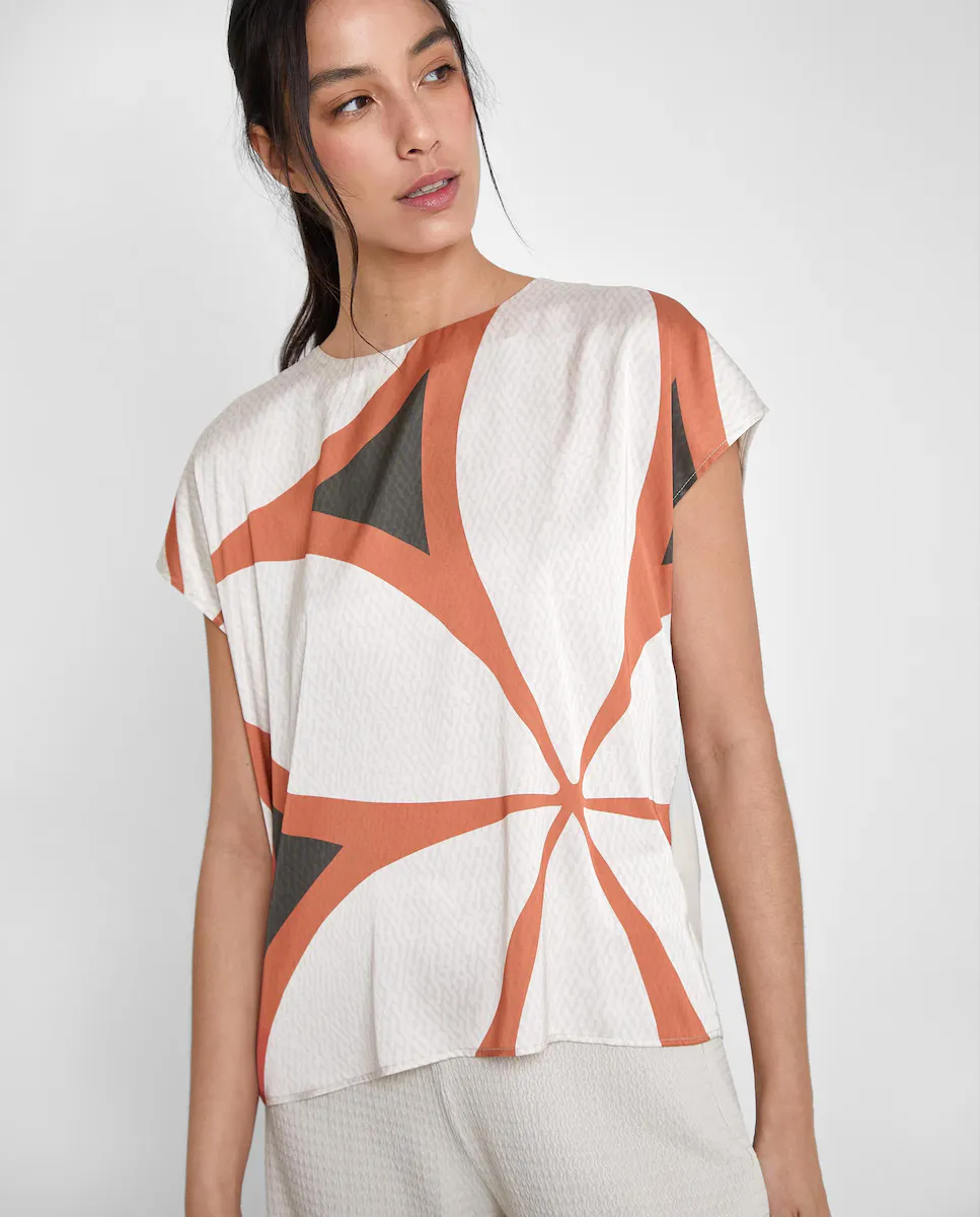 Женская футболка с короткими рукавами и принтом Trucco, многоцветный
Женская футболка с короткими рукавами и принтом Trucco, многоцветный