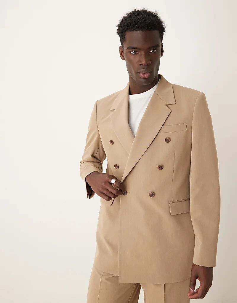 Свободный двубортный пиджак ASOS DESIGN цвета темного камня
Свободный двубортный пиджак ASOS DESIGN цвета темного камня