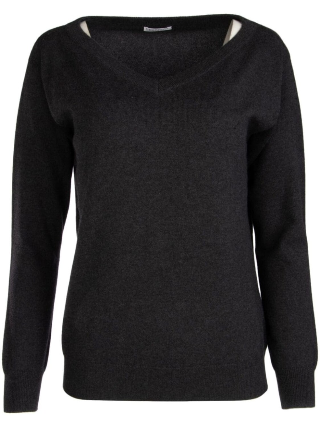 Brunello Cucinelli свитер с V-образным вырезом, серый
Brunello Cucinelli свитер с V-образным вырезом, серый