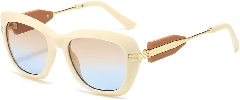 Модные квадратные солнцезащитные очки для женщин с широкими дужками, защита от УФ-излучения UV400, солнцезащитные очки для путешествий и повседневной носки UATXTAU, Beige
Модные квадратные солнцезащитные очки для женщин с широкими дужками, защита от УФ-излучения UV400, солнцезащитные очки для путешествий и повседневной носки UATXTAU, Beige