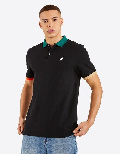 Мужская рубашка-поло из пике с короткими рукавами Nautica, черный
Мужская рубашка-поло из пике с короткими рукавами Nautica, черный