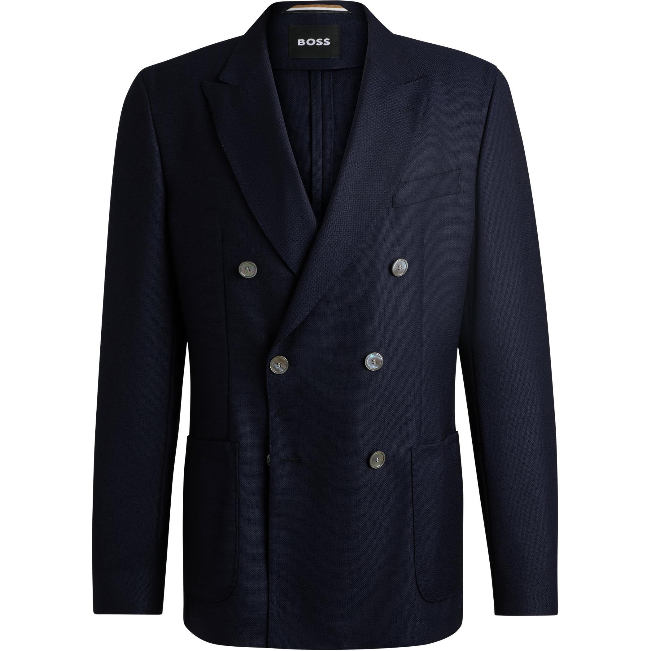 HUGO BOSS Мужской пиджак для делового костюма темно-синий, Dark Blue
HUGO BOSS Мужской пиджак для делового костюма темно-синий, Dark Blue