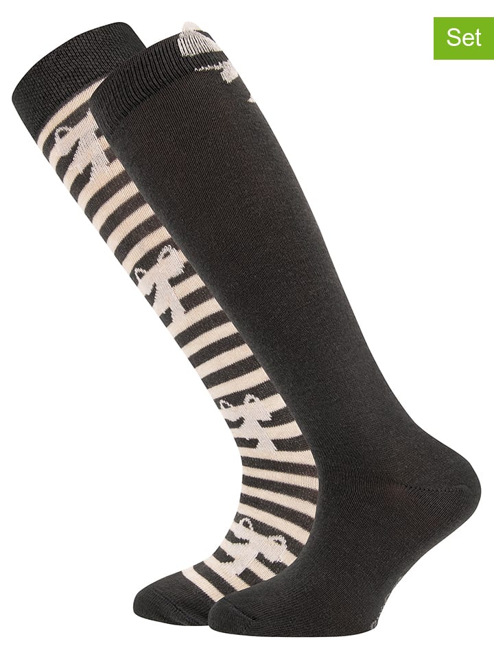 Ewers Комплект из 2 пар: высокие носки с бантиком коричнево-кремового цвета
Ewers Комплект из 2 пар: высокие носки с бантиком коричнево-кремового цвета