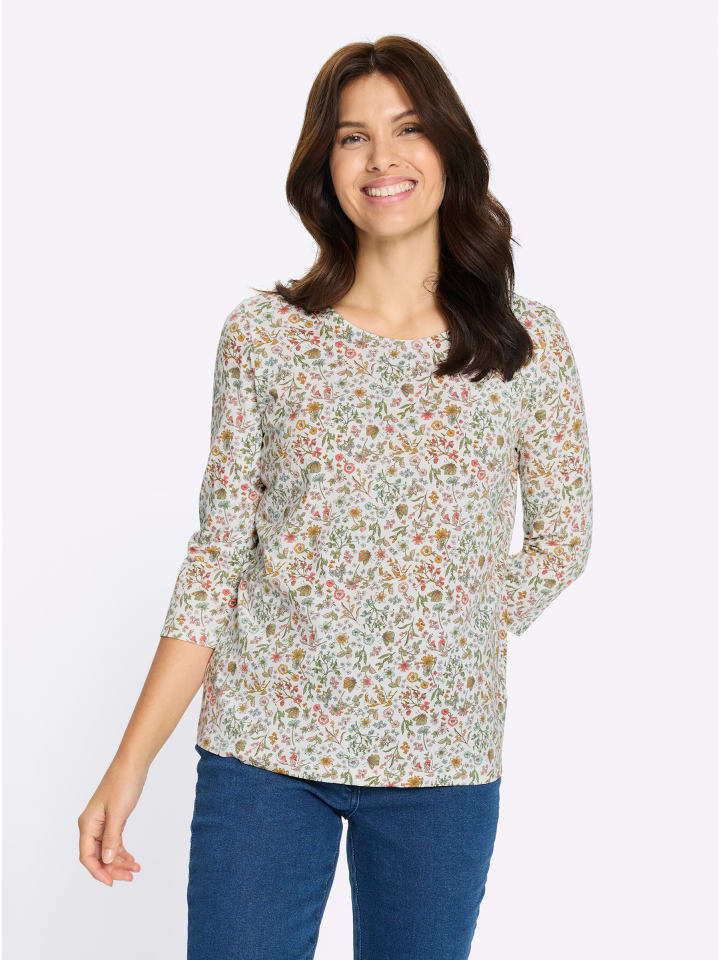 Sieh an! Футболка с рукавами 3/4, цвет экрю-хаки
Sieh an! Футболка с рукавами 3/4, цвет экрю-хаки