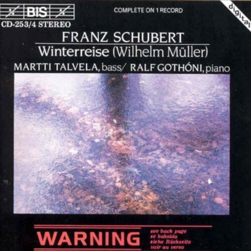CD диск Schubert / Talvela / Gothoni: Winterreise
CD диск Schubert / Talvela / Gothoni: Winterreise