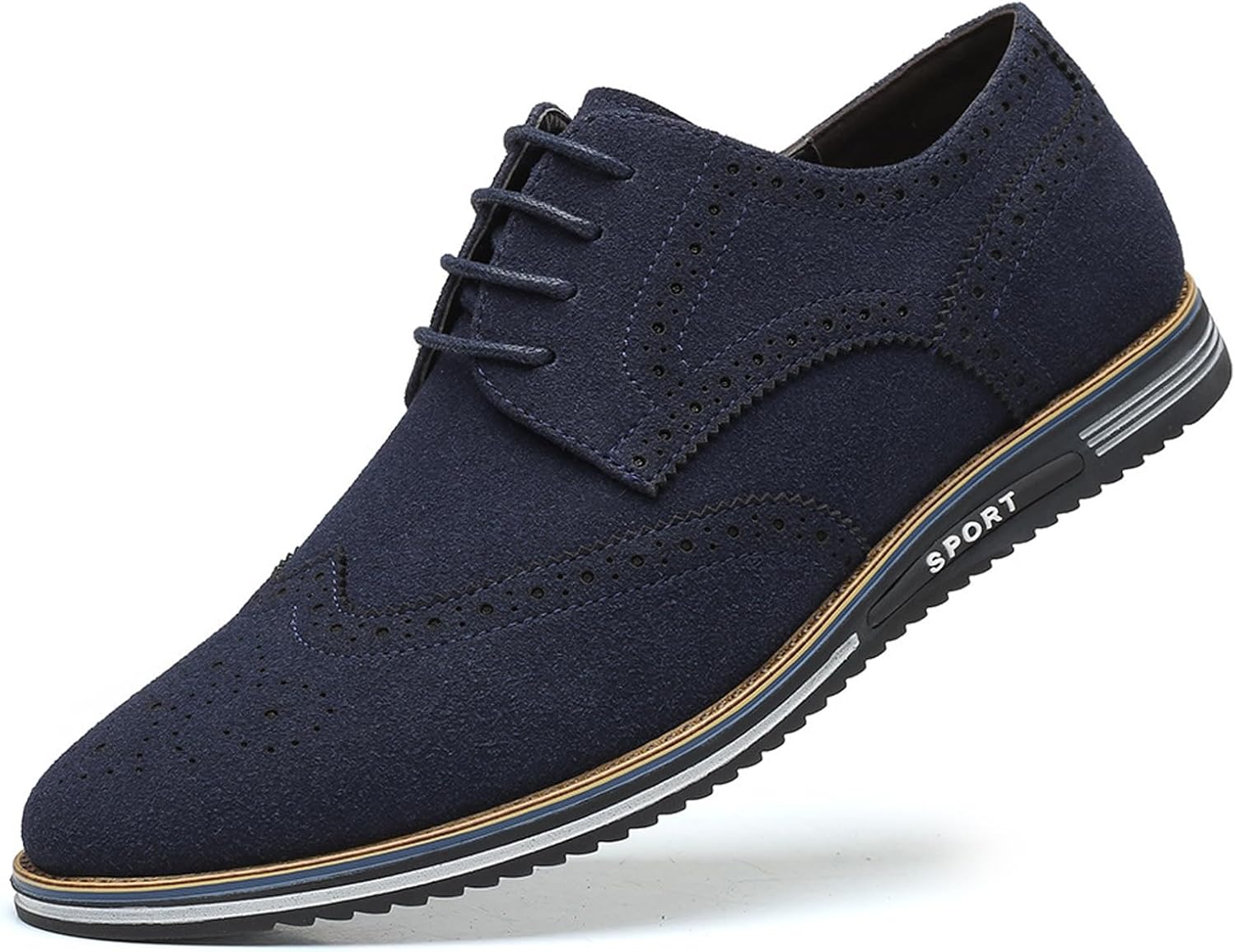 Мужские замшевые оксфорды с брогированием на шнуровке, классические ретро туфли на плоской подошве, деловые и повседневные удобные ботинки Eftcal, синий
Мужские замшевые оксфорды с брогированием на шнуровке, классические ретро туфли на плоской подошве, деловые и повседневные удобные ботинки Eftcal, синий