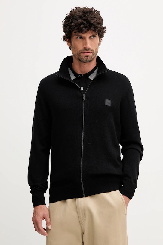 Кардиган из смесовой кашемировой пряжи Boss Orange, черный
Кардиган из смесовой кашемировой пряжи Boss Orange, черный