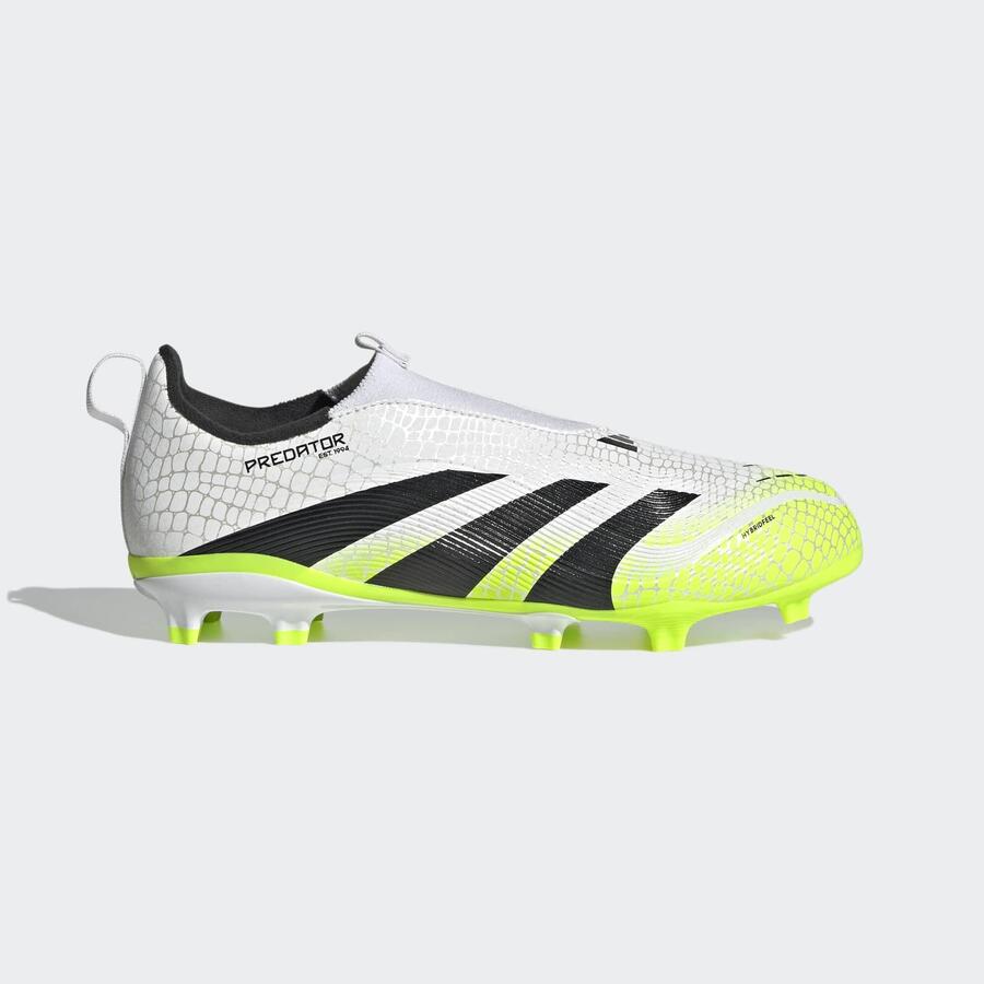ADIDAS Детские футбольные бутсы FG/MG - Predator League без шнурков, белые/зелёные
ADIDAS Детские футбольные бутсы FG/MG - Predator League без шнурков, белые/зелёные
