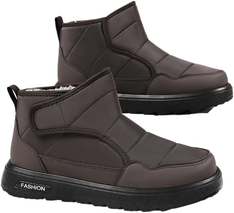 Зимние мужские снежные ботинки Hhhchpm с застежкой без шнурков - противоскользящая резиновая подошва, походная обувь, прочный дизайн, долговечная конструкция, для любителей приключений, зимние ботинки для мужчин, зимняя обувь для мужчин, коричне...
Зимние мужские снежные ботинки Hhhchpm с застежкой без шнурков - противоскользящая резиновая подошва, походная обувь, прочный дизайн, долговечная конструкция, для любителей приключений, зимние ботинки для мужчин, зимняя обувь для мужчин, коричне...