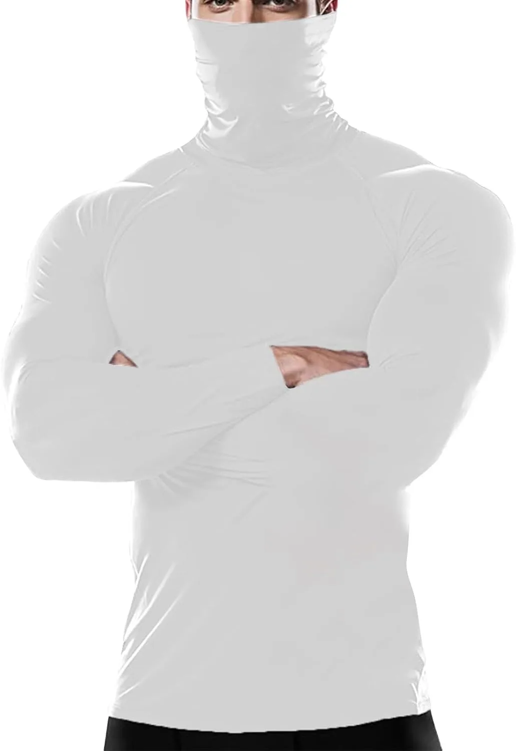 Мужская футболка с длинным рукавом и водолазкой для бега и тренировок
Мужская футболка с длинным рукавом и водолазкой для бега и тренировок