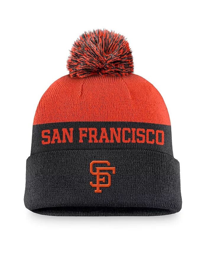 Мужская черная вязаная шапка San Francisco Giants Rewind Peak с манжетами и помпоном Nike, черный
Мужская черная вязаная шапка San Francisco Giants Rewind Peak с манжетами и помпоном Nike, черный