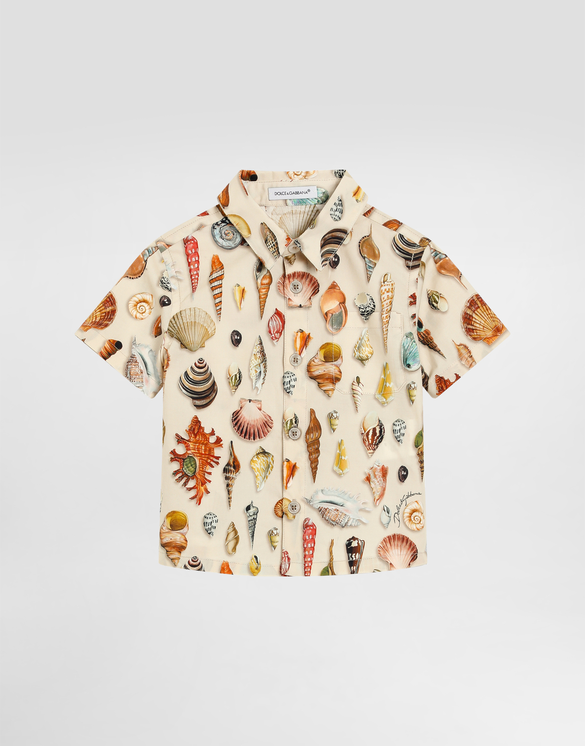Рубашка из поплина с короткими рукавами и принтом в виде ракушек Dolce&Gabbana, мультиколор
Рубашка из поплина с короткими рукавами и принтом в виде ракушек Dolce&Gabbana, мультиколор