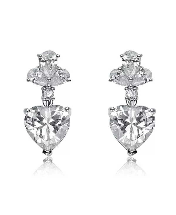 Серьги-Подвески из стерлингового серебра с прозрачными кубическими цирконами Genevive, white
Серьги-Подвески из стерлингового серебра с прозрачными кубическими цирконами Genevive, white