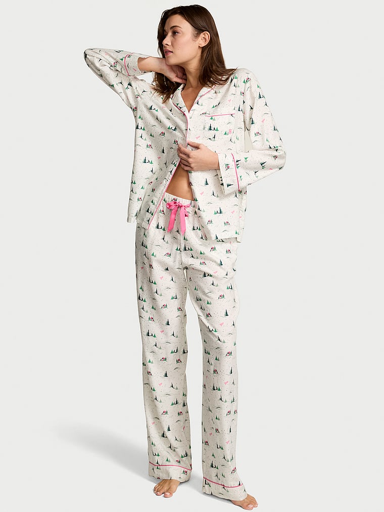Длинный пижамный комплект из хлопковой фланели Victoria'S Secret, signature flannel coconut white/rose garden whimsy forest scene
Длинный пижамный комплект из хлопковой фланели Victoria'S Secret, signature flannel coconut white/rose garden whimsy forest scene
