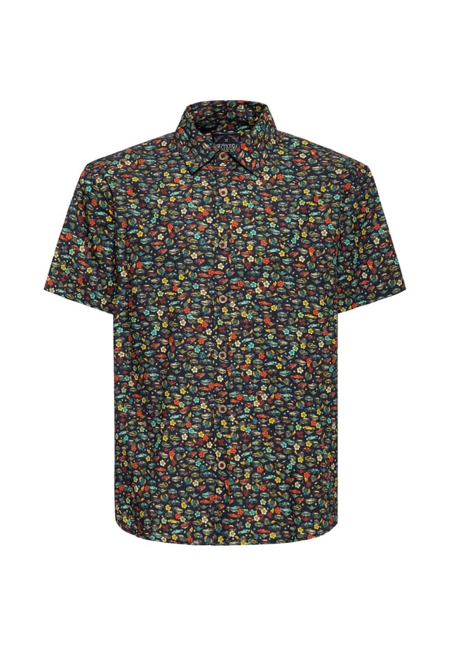 Рубашка с короткими рукавами и принтом по всей поверхности v8 King Kerosin, черный
Рубашка с короткими рукавами и принтом по всей поверхности v8 King Kerosin, черный