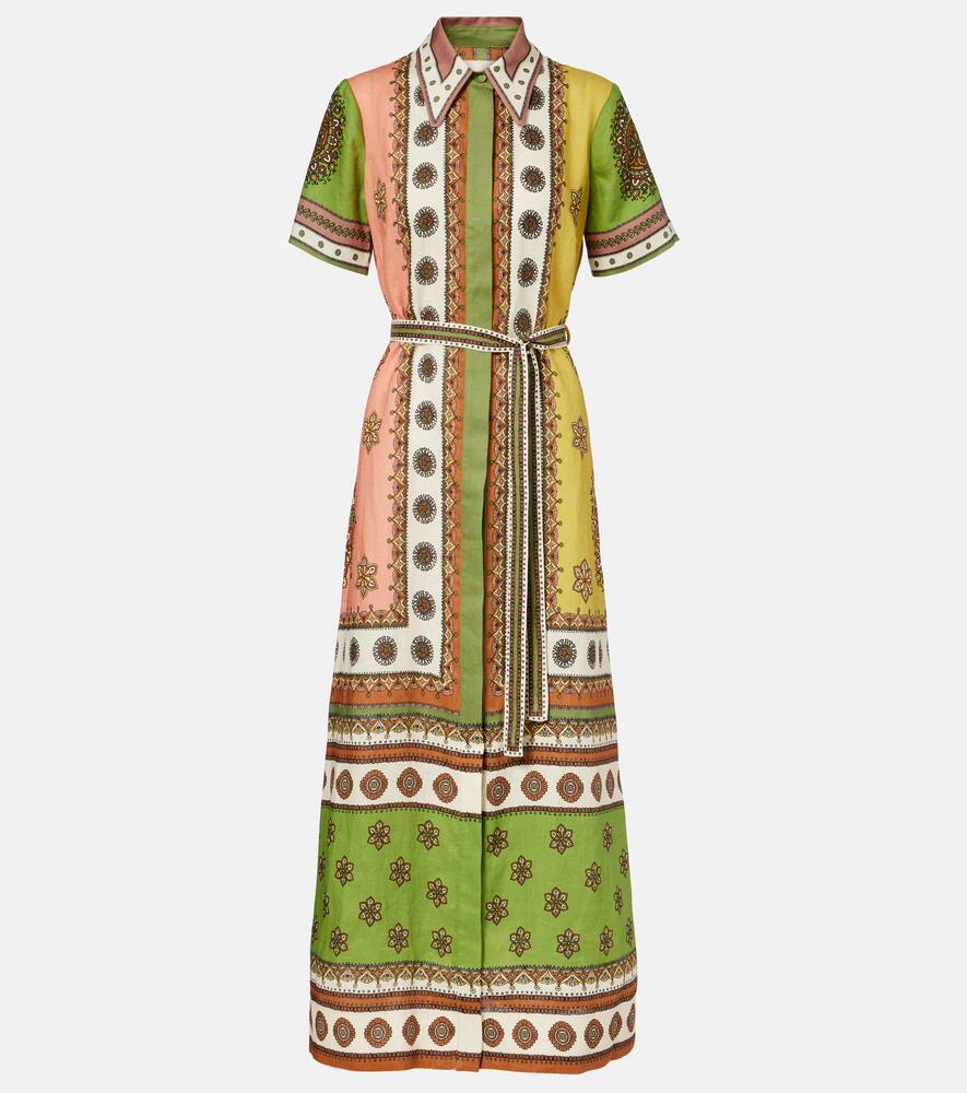 Континая рубашка-платье с поясом из льна Alémais, Multi
Континая рубашка-платье с поясом из льна Alémais, Multi