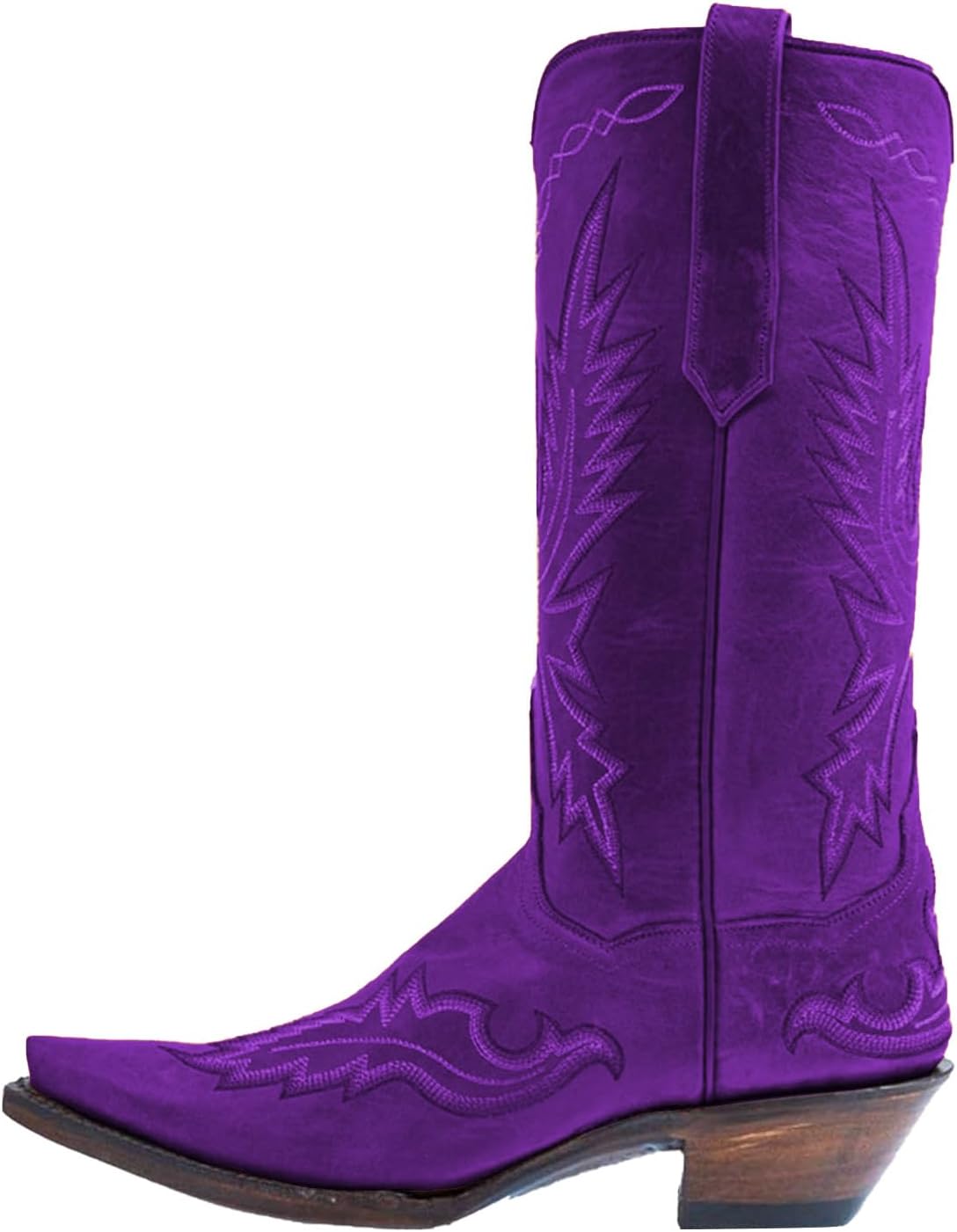 Вышитые сапоги в стиле вестерн, кожаные, средней высоты, с острым носком, классические ковбойские сапоги для верховой езды Windbxyb, фиолетовый
Вышитые сапоги в стиле вестерн, кожаные, средней высоты, с острым носком, классические ковбойские сапоги для верховой езды Windbxyb, фиолетовый