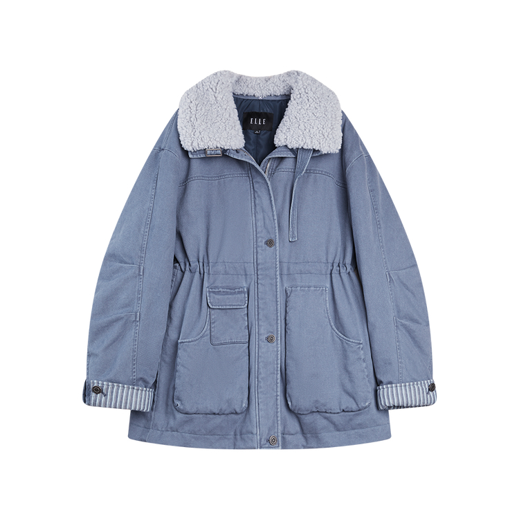 ELLE Пуховик Women's Denim Blue Lapel
ELLE Пуховик Women's Denim Blue Lapel