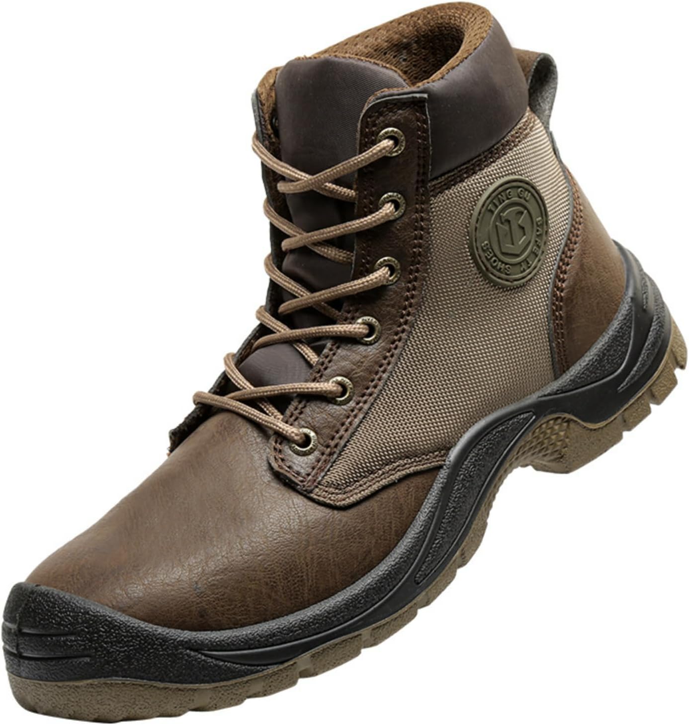 Ботинки MACEFIL для мужчин с металлическим носком, высокие, удобные и строительные ботинки, коричневый
Ботинки MACEFIL для мужчин с металлическим носком, высокие, удобные и строительные ботинки, коричневый