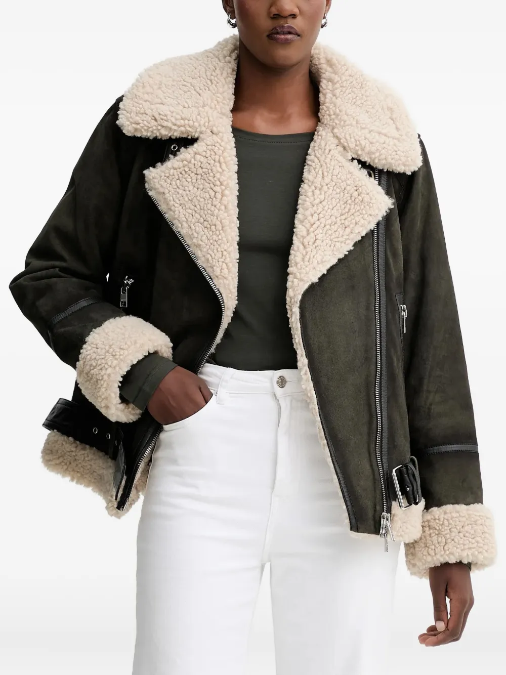 Куртка-байкер из искусственного овечьего меха Marc O'Polo, зеленый
Куртка-байкер из искусственного овечьего меха Marc O'Polo, зеленый