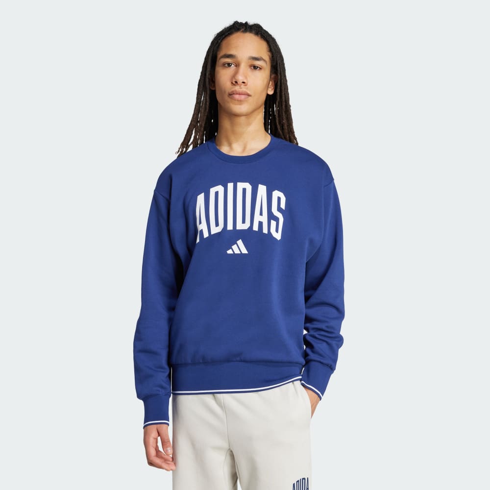 Толстовка Adidas Collegiate Sweat, цвет Dark Blue/White
Толстовка Adidas Collegiate Sweat, цвет Dark Blue/White