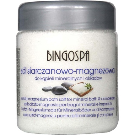 Соль сульфат магния для минеральных ванн и компрессов 600г Bingospa
Соль сульфат магния для минеральных ванн и компрессов 600г Bingospa