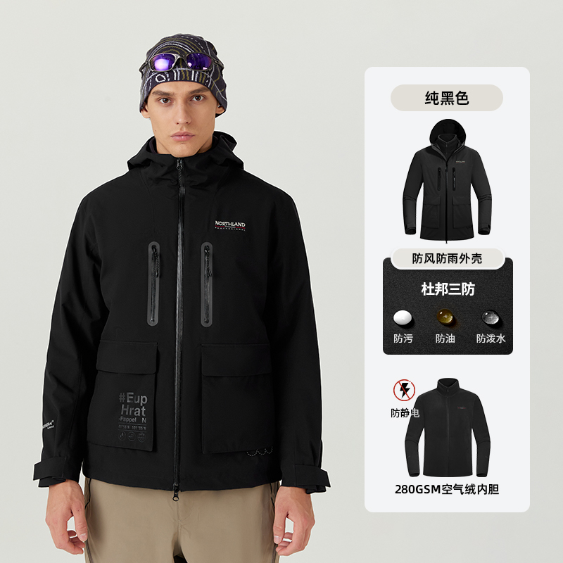 Водостойкая и ветрозащитная утеплённая ветровка унисекс NORTHLAND, цвет овсяно-кофейный/землисто-серый
Водостойкая и ветрозащитная утеплённая ветровка унисекс NORTHLAND, цвет овсяно-кофейный/землисто-серый