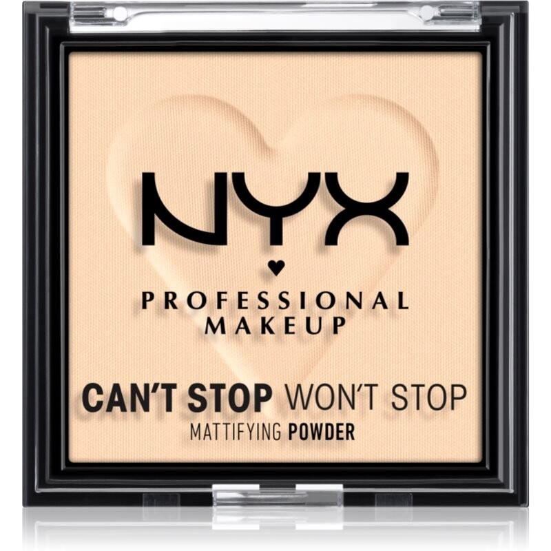 NYX Professional Makeup Can't Stop Won't Stop Mattifying Powder матирующая пудра оттенок 01 Fair 6 г
NYX Professional Makeup Can't Stop Won't Stop Mattifying Powder матирующая пудра оттенок 01 Fair 6 г