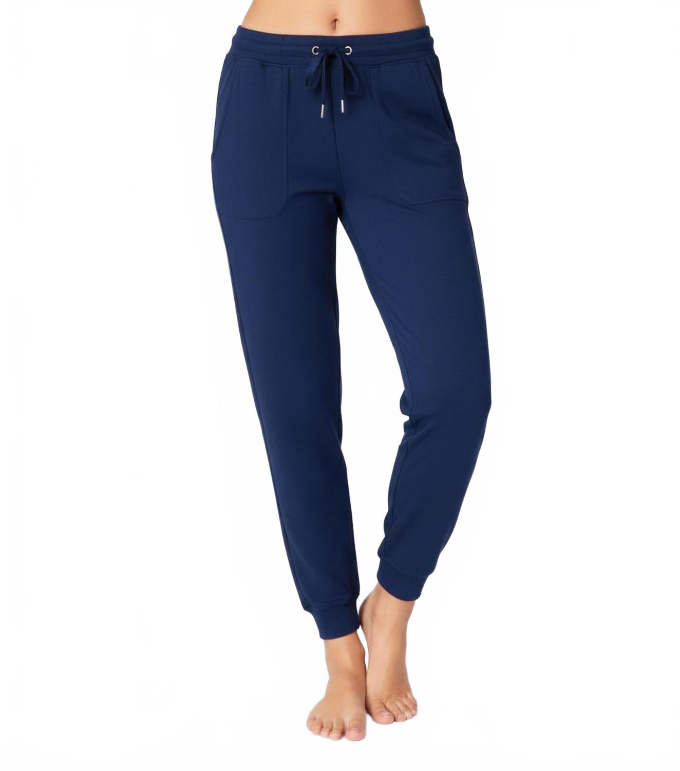 French kyss Мягкие эластичные спортивные брюки на шнуровке, темно-синего цвета
French kyss Мягкие эластичные спортивные брюки на шнуровке, темно-синего цвета