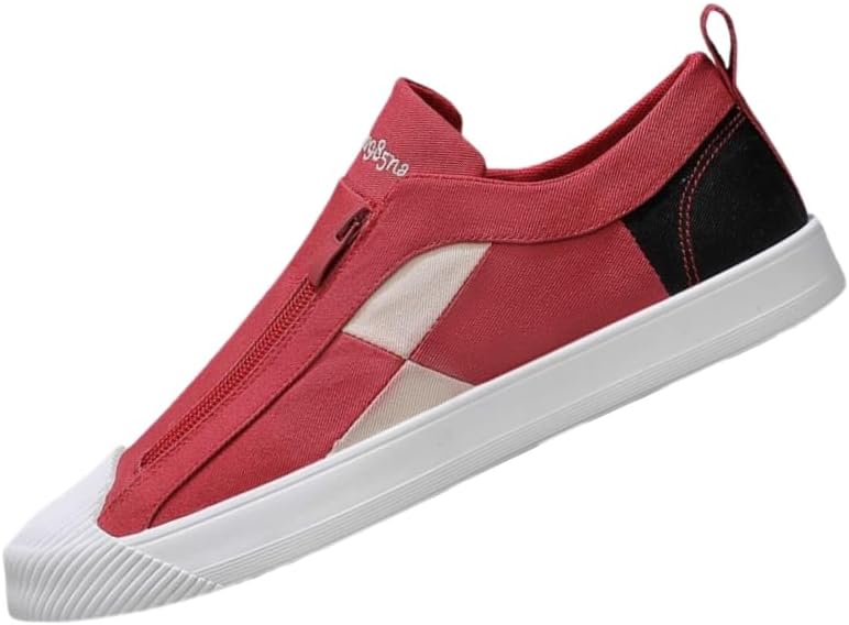 Мужские спортивные кеды из канвы, дышащие спортивные повседневные кроссовки, с плоской подошвой и молнией Hoalox, красный
Мужские спортивные кеды из канвы, дышащие спортивные повседневные кроссовки, с плоской подошвой и молнией Hoalox, красный