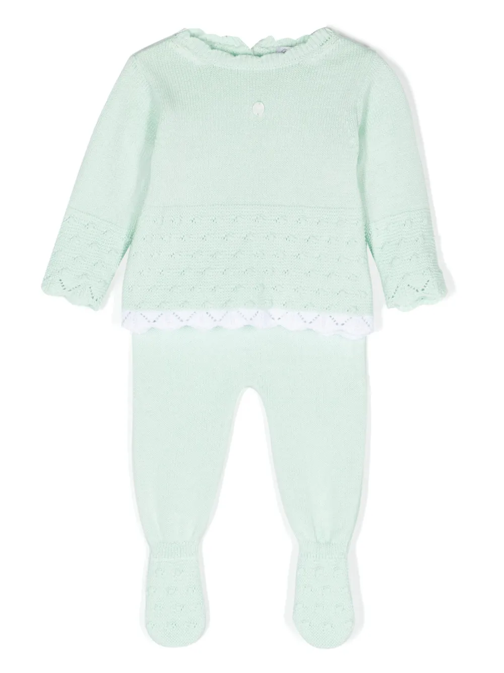 Трикотажный комплект из топа и брюк Patachou, зеленый
Трикотажный комплект из топа и брюк Patachou, зеленый