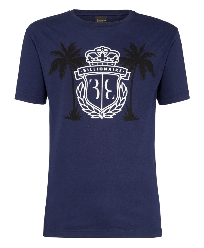 Футболка с круглым вырезом и ладонями Billionaire, синий
Футболка с круглым вырезом и ладонями Billionaire, синий