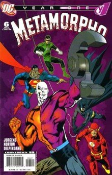 Metamorpho (Year One) No. 6: Treasure Quest, Late Feb. 2008 (DC Comics)
Metamorpho (Year One) No. 6: Treasure Quest, Late Feb. 2008 (DC Comics)
