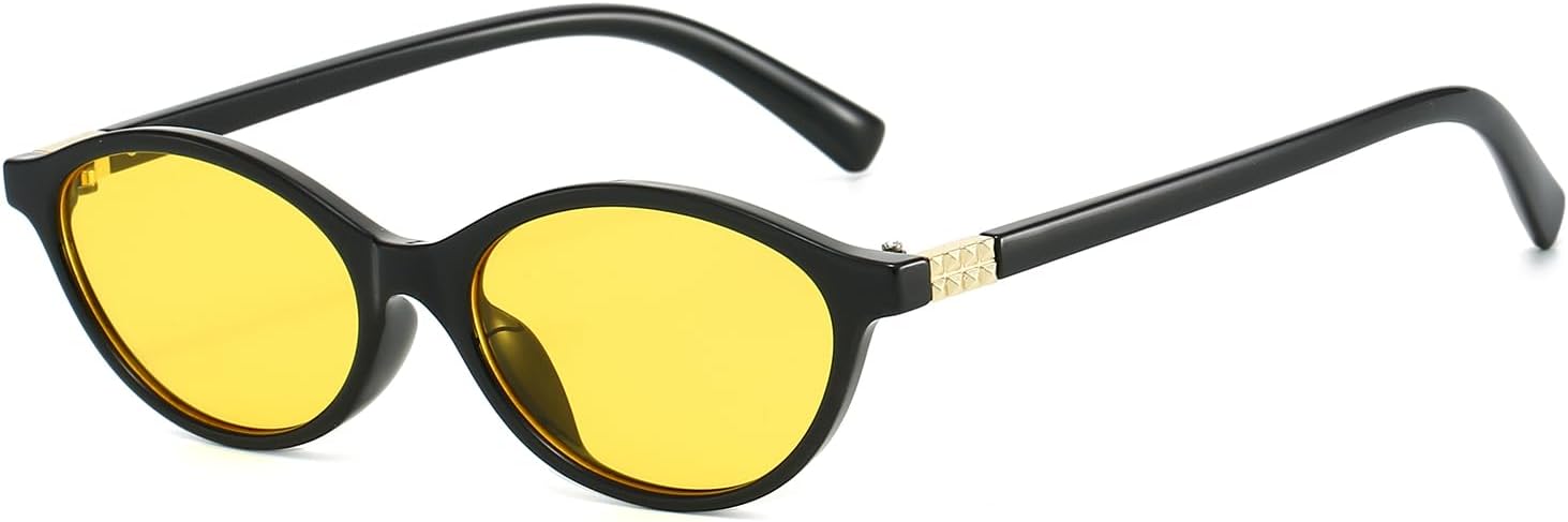 Солнцезащитные очки LJCZKA в стиле ретро, овальные, для женщин и мужчин, 90-е годы, маленькие овальные солнцезащитные очки, модные винтажные очки в стиле «кошачий глаз» (Y2K), защита от УФ-излучения UV400, Black Yellow
Солнцезащитные очки LJCZKA в стиле ретро, овальные, для женщин и мужчин, 90-е годы, маленькие овальные солнцезащитные очки, модные винтажные очки в стиле «кошачий глаз» (Y2K), защита от УФ-излучения UV400, Black Yellow