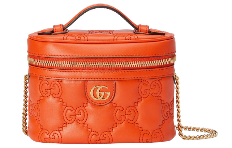 GUCCI GG Matelassé Кожаная Сумка-Косметичка Через Плечо, Мини Женская Оранжевая
GUCCI GG Matelassé Кожаная Сумка-Косметичка Через Плечо, Мини Женская Оранжевая