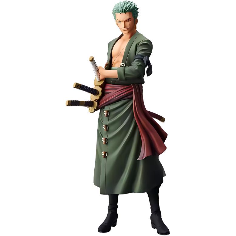 Roronoa Zoro Glass Factory Ros Nero Zoro, Regular Color, три лезвия Flow BANPRESTO
Roronoa Zoro Glass Factory Ros Nero Zoro, Regular Color, три лезвия Flow BANPRESTO