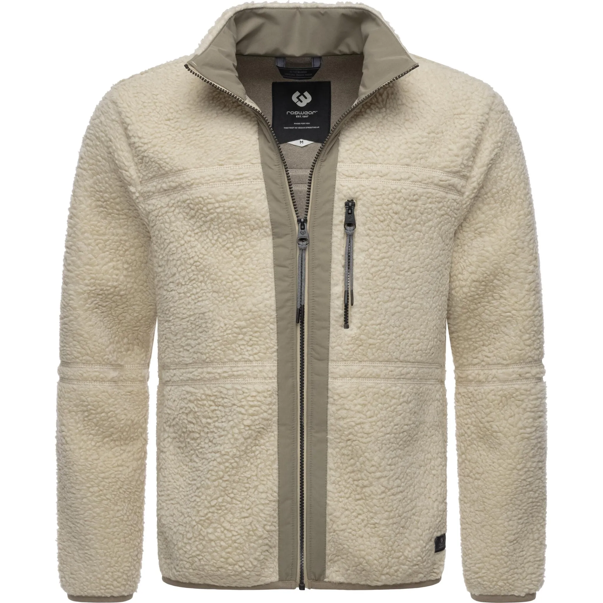 Плюшевая куртка Ragwear "Noory", без капюшона, мужская базовая флисовая куртка в стиле тедди, цвет Ecru
Плюшевая куртка Ragwear "Noory", без капюшона, мужская базовая флисовая куртка в стиле тедди, цвет Ecru