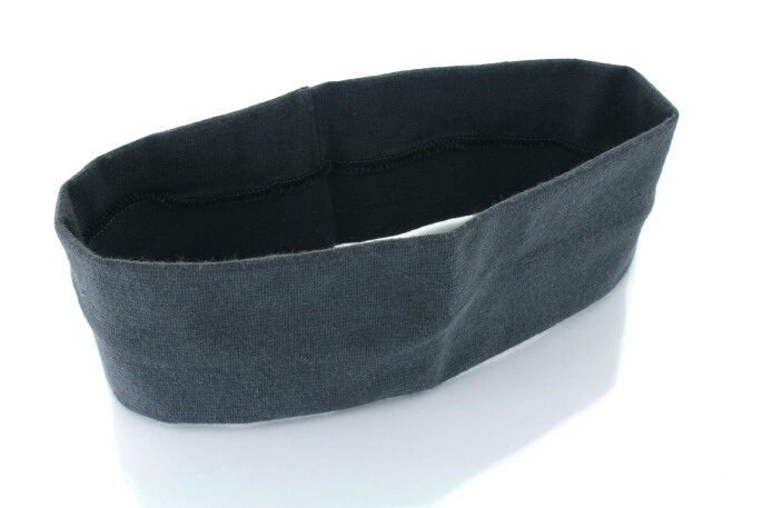 Повязка на голову из спортивной ткани серого цвета Jubileo