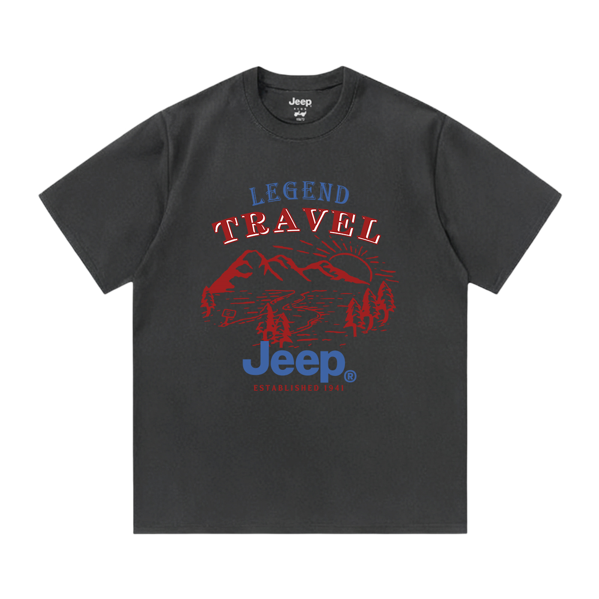 Футболка с круглым вырезом для школьников Jeep, темно-серый
Футболка с круглым вырезом для школьников Jeep, темно-серый