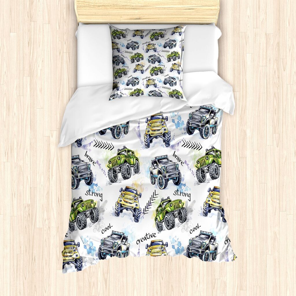 Пальто ABAKUHAUS Cars, нарисованный вручную монстр-трак, защита от клещей, подходит для аллергиков с наволочками, 135 см x 200 см — 80 x 80 см, желтый лавандово-синий
Пальто ABAKUHAUS Cars, нарисованный вручную монстр-трак, защита от клещей, подходит для аллергиков с наволочками, 135 см x 200 см — 80 x 80 см, желтый лавандово-синий