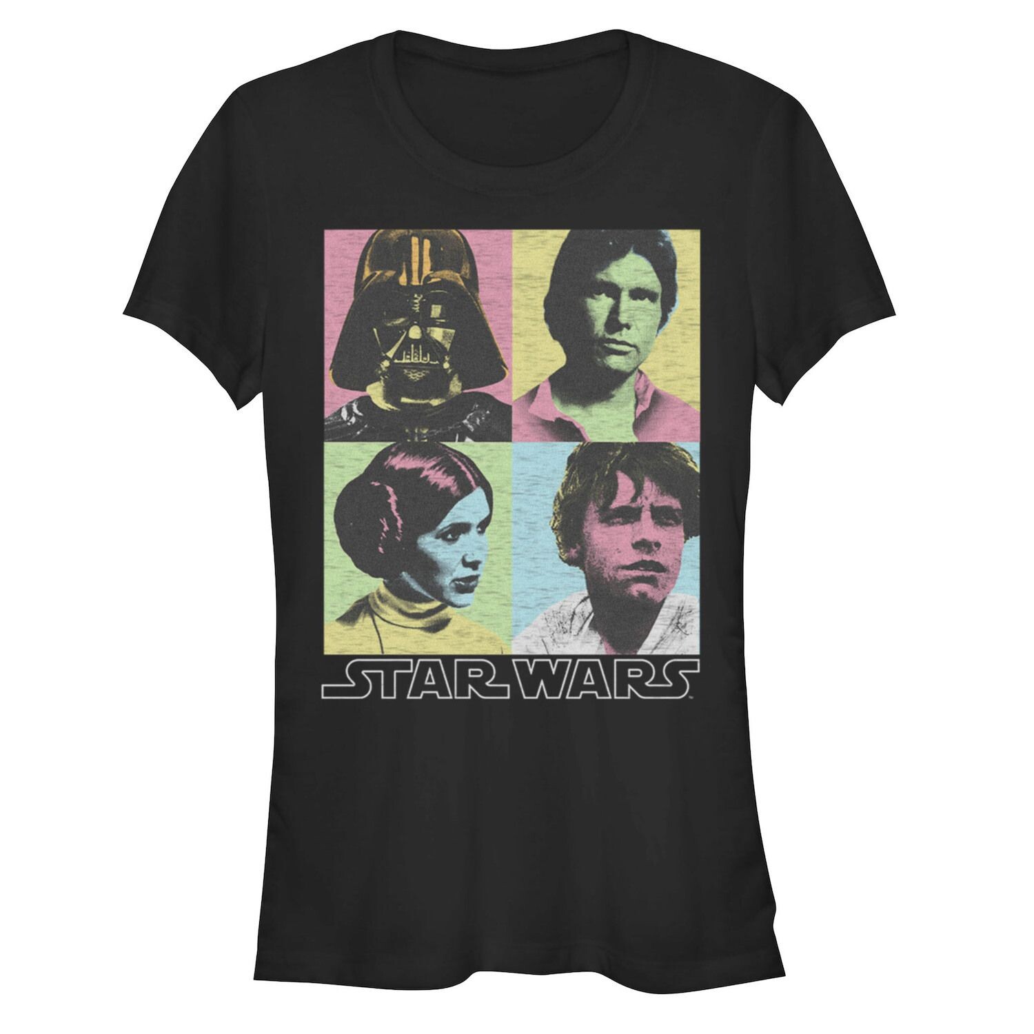 Детская облегающая футболка оригинального цвета с изображением звездных войн в четырех коробках с фотографиями Licensed Character
Детская облегающая футболка оригинального цвета с изображением звездных войн в четырех коробках с фотографиями Licensed Character