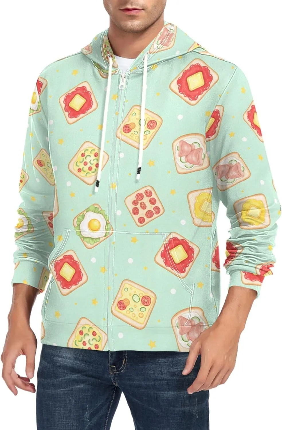 Мужской худи с полной молнией Toast Sandwich Pizza Egg CUPADA
Мужской худи с полной молнией Toast Sandwich Pizza Egg CUPADA
