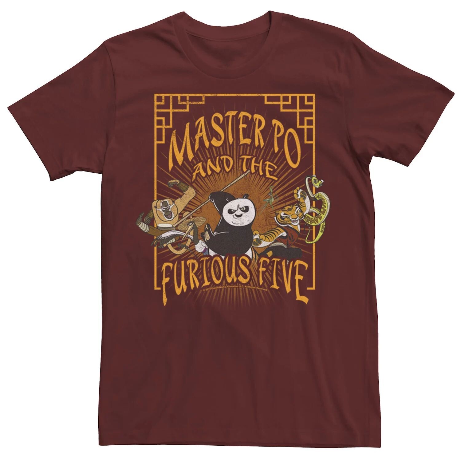Мужская футболка Kung Fu Panda Master Po And The Furious Five с плакатом Licensed Character
Мужская футболка Kung Fu Panda Master Po And The Furious Five с плакатом Licensed Character
