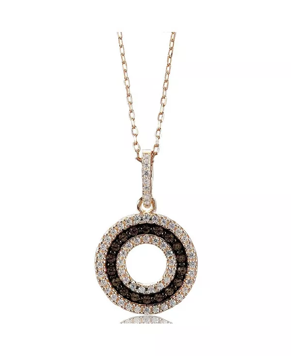 Ожерелье Suzy Levian из стерлингового серебра с тремя рядами кубических цирконий в форме открытого круга Suzy Levian New York, brown
Ожерелье Suzy Levian из стерлингового серебра с тремя рядами кубических цирконий в форме открытого круга Suzy Levian New York, brown